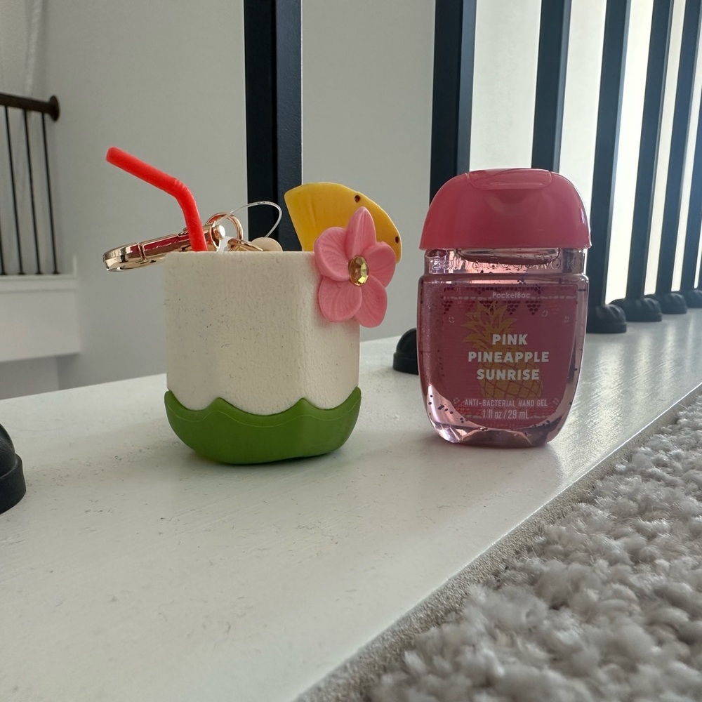 Coconut Tropical Drink PocketBac and 1 PINK PINEAPPLE SUNRISE Sanitizer